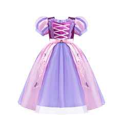 Kinder Mädchen Halloween Rapunzel Cosplay Kostüm für Kinder Tütukleid