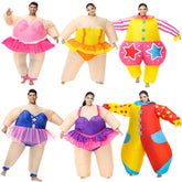 Ballett Clown Kostüm Aufblasbares Kostüm Aufblasen Fancy Party Halloween Karneval Party Anzug