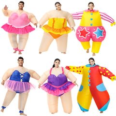 Ballett Clown Kostüm Aufblasbares Kostüm Aufblasen Fancy Party Halloween Karneval Party Anzug