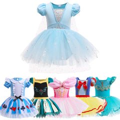 Kinder Mädchen Prinzessin Ballettkleid Ballerina Kostüm Ballett Kleid Tanzkleid Balletttrikot Tanzbody mit Tutu Rock