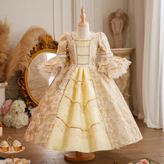 Kinder Mädchen Lolita Prinzessin Kleid Geburtstag Kostüm Palace Performance Kleid Weihnachten