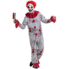 Erwachsene Clown Cosplay Kostüm Jumpsuit Outfits Halloween Karneval Anzug