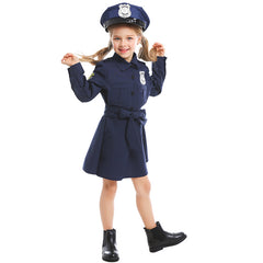 Kinder/Erwachsene Polizei Berufsuniform Cosplay Kostüm Outfits Halloween Karneval Anzug