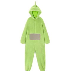 Kinder Teletubbies Cartoon Winter-Overall-Pyjama, extra verdicktes Korallenfleece, weiches warmes Hauskleid für Zuhause
