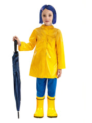 Kinder Mädchen Coraline und die geheime Tür Cosplay Kostüm Outfits Halloween Karneval Outfit