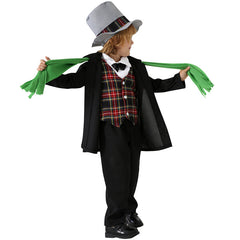 Kinder Retro St. Patrick's Day Cosplay Kostüm Outfits Halloween Karneval Anzug