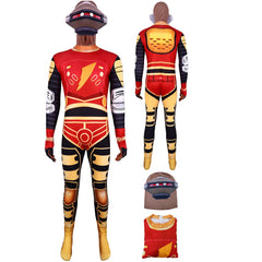 Kinder Mighty Morphin Power Rangers Alpha Cosplay Kostüm Halloween Karneval Jumpsuit