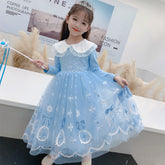 Kinder Mädchen Prinzessin blau tutu Kleid Cosplay Kostüm Halloween Karneval