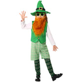 Kinder St. Patrick Cosplay Kostüm Grüne Brille Party Halloween Karneval cos Anzug