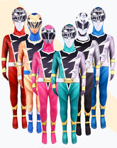 Kinder Mighty Morphin Power Rangers Cosplay Kostüm Halloween Karneval Jumpsuit