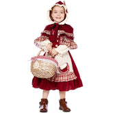 Kinder Rotkäppchen Mädchen Lolita Kleid Cosplay Kostüm Outfits Halloween Karneval Anzug