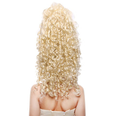 Hohe Mütze höfische adlige Damen Perücke lange lockige Haare Kopfbedeckung