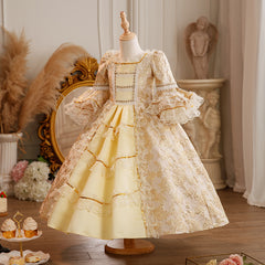 Kinder Mädchen Lolita Prinzessin Kleid Geburtstag Kostüm Palace Performance Kleid Weihnachten