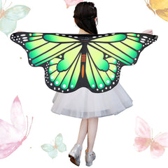 Kinder Halloween bedruck Schmetterlingsflgel Flgel Kostm, Schmetterling Pixie Cape Mädchen, Festival Kostüm Partei, Mehrfarbig