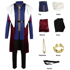 Hof König Königin cos königliche Vintage Kostüm Weihnachten cosplay Kostüm Outfits Halloween Karneval Anzug