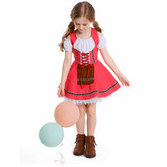 Kinder Mädchen Oktoberfest München Bierfest Kleid Halloween Karneval Party Anzug