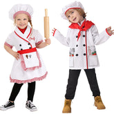 Kinder Chefkoch Anzug Kindergarten Spiel Festival Handwerk Klasse Backen Kleiner Chefkoch cosplay Kostüm Outfits Halloween Karneval