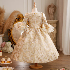 Kinder Mädchen Lolita Prinzessin Kleid Geburtstag Kostüm Palace Performance Kleid Weihnachten