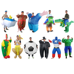 Aufblasbare Fettkostüm Clown Pirat Anzug Halloween Cosplay Kostüm