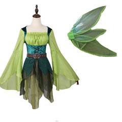 Damen Elf Mittelalterlicher Zauberer Elf Kleid Halloween Kostüme