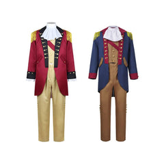 Herren George Washington Präsidenten-Cosplay-Kostüm, Kolonialrevolution-Design, Herren Party- und Bühnenshow-Kostüm