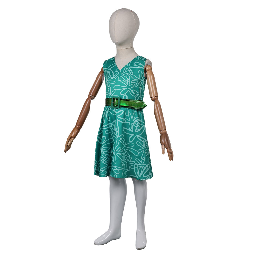 Alles steht Kopf 2 Kinder Mädchen Kleid Ekel Cosplay Kostüm Outfits Halloween Karneval Anzug Sommer Ärmelloses Kleid