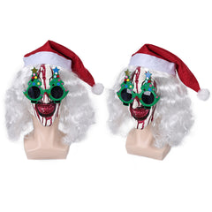 art the clown Halloween Karneval Kostüm Zubehör Christbaumbrille Latex Maske Gläser für den Weihnachtsbaum