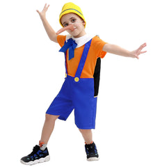 Kinder Kindertag Pinocchio-Kostüm mit langnasiger Puppe Abenteuer Halloween-Kostüm