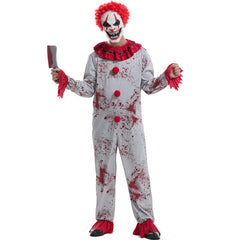 Erwachsene Clown Cosplay Kostüm Jumpsuit Outfits Halloween Karneval Anzug