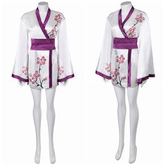 Damen ABBA Retro Style Robe Cosplay Kostüm Outfits Halloween Karneval Anzug Agnetha Faltskong