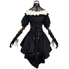Damen Ani Kleid Cosplay Kostüm Gothic Kleid Halloween Karneval Party Anzug