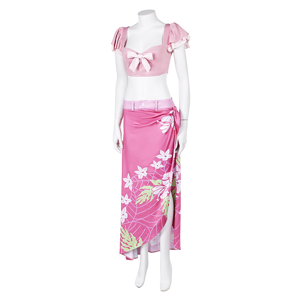 Damen Cosplay Kostüm Outfits Halloween Karneval Anzug Aerith Final Fantasy VII Rebirth