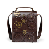 Damen Erwachsene Steampunk Retro-Stil Schulter Crossbody Tasche Handtasche