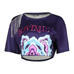 Damen Huntrix Kpop Demon Hunters Mira T-Shirt Cosplay Kostüm Halloween Karneval Party Anzug cosplay