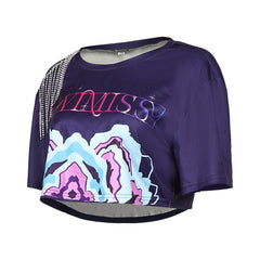 Damen Huntrix Kpop Demon Hunters Mira T-Shirt Cosplay Kostüm Halloween Karneval Party Anzug cosplay