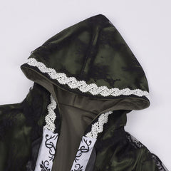 Damen Umhang Cosplay Kostüm Halloween Karneval Party Set Gothic