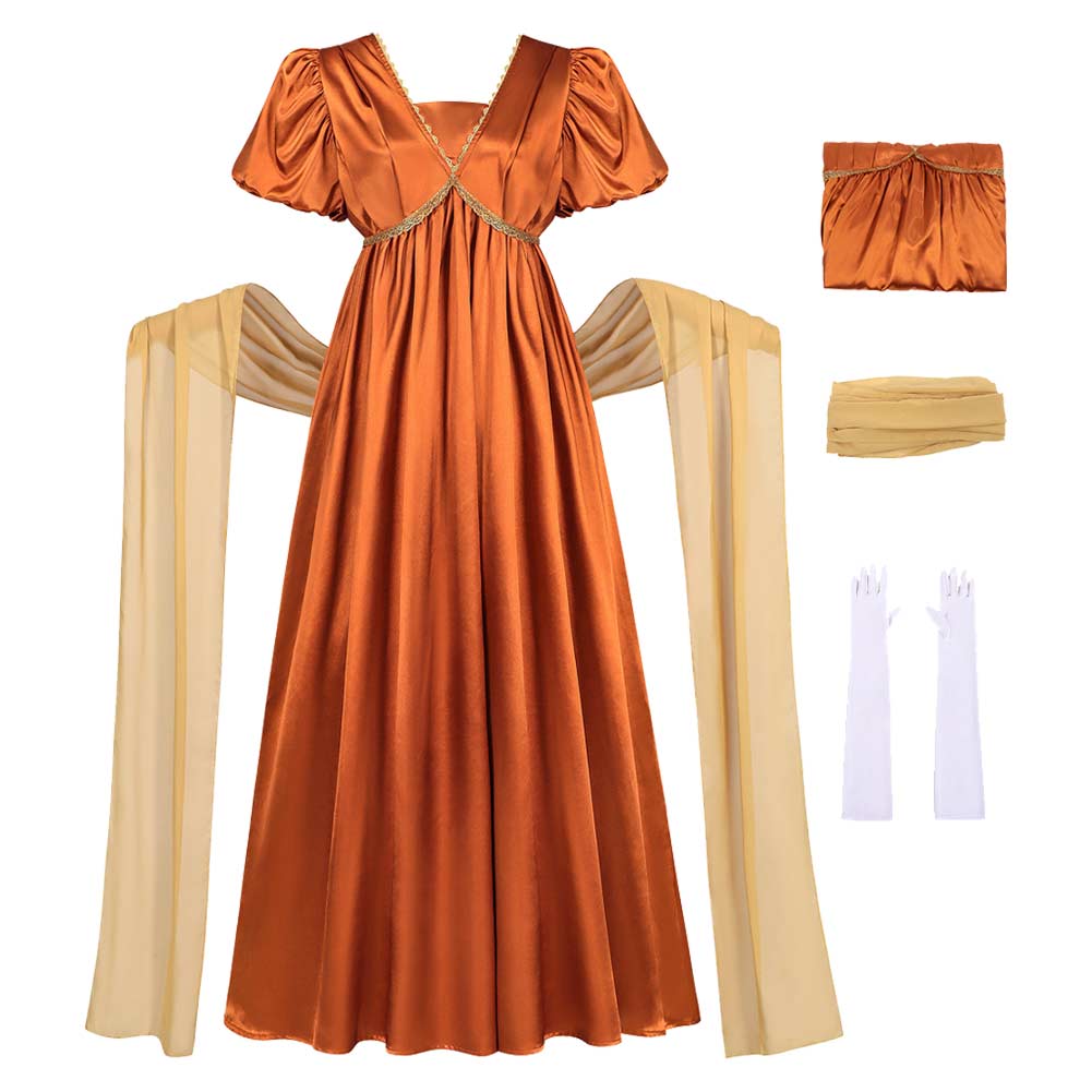 Damen Victoria Mittelalterliches Kleid Cosplay-Kostüm für Halloween, Karneval und Partys