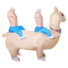 Erwachsene Aufblasbares Alpaka-Cosplay-Kostüm für die Halloween-Karnevalsparty