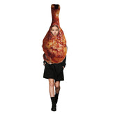 Erwachsene unisex Cosplay-Kostüm für Halloween, Karneval oder Partys Hähnchenschenkel