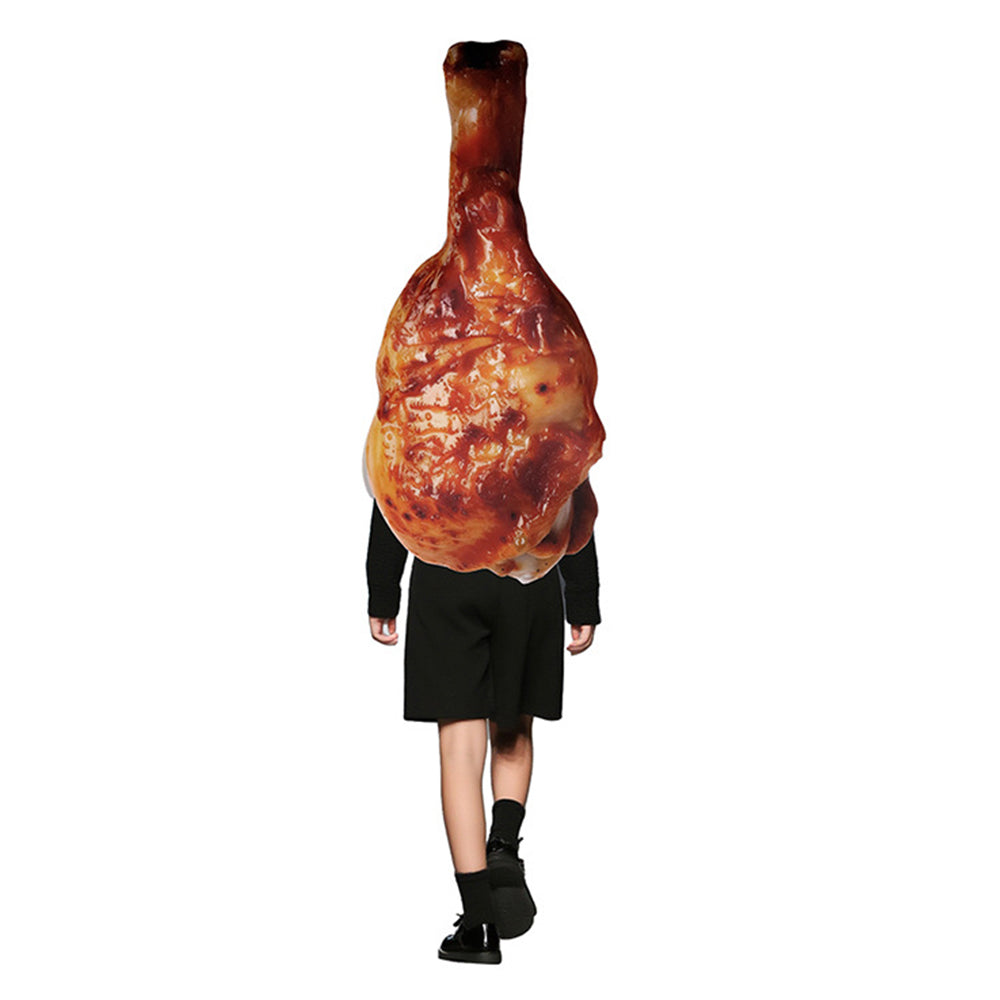 Erwachsene unisex Cosplay-Kostüm für Halloween, Karneval oder Partys Hähnchenschenkel