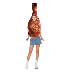 Erwachsene unisex Cosplay-Kostüm für Halloween, Karneval oder Partys Hähnchenschenkel