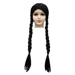 Kinder Mädchen Kostüm Mittwoch Addams in blauer Schuluniform Halloween Cosplay Outfit mit Rock