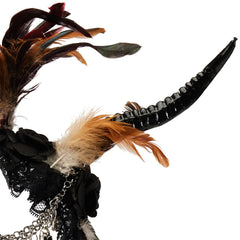 Gothic Kopfbedeckung Halloween Karneval Kostüm Zubehör Halloween Horn Hair Hoop