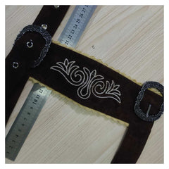 Herren Bierfest Bestickter Riemen Halloween Karneval Kostüm Zubehör