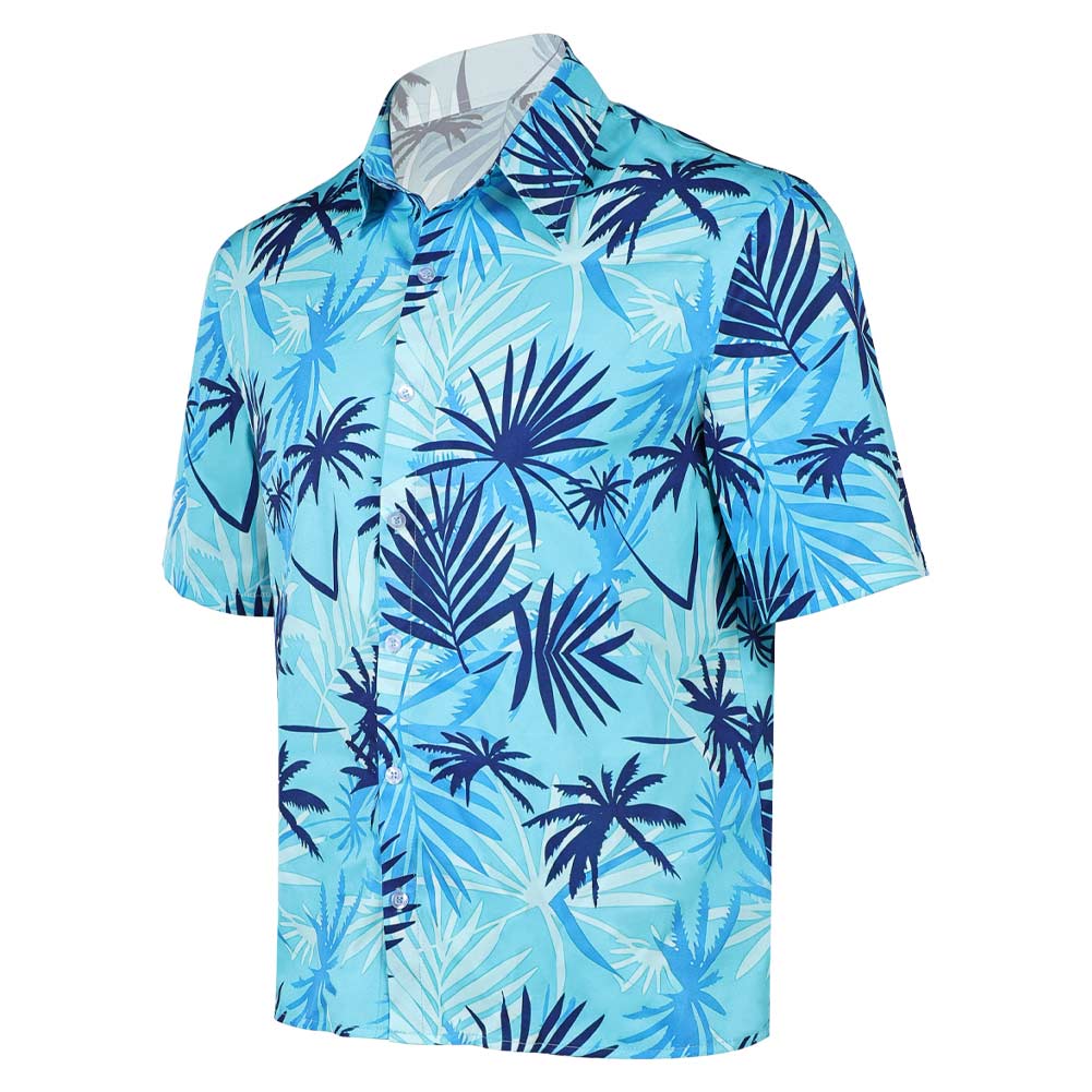Herren blau Shirt Cosplay-Kostüm für Halloween, Karneval und Partys – Lucia Caminos GTA