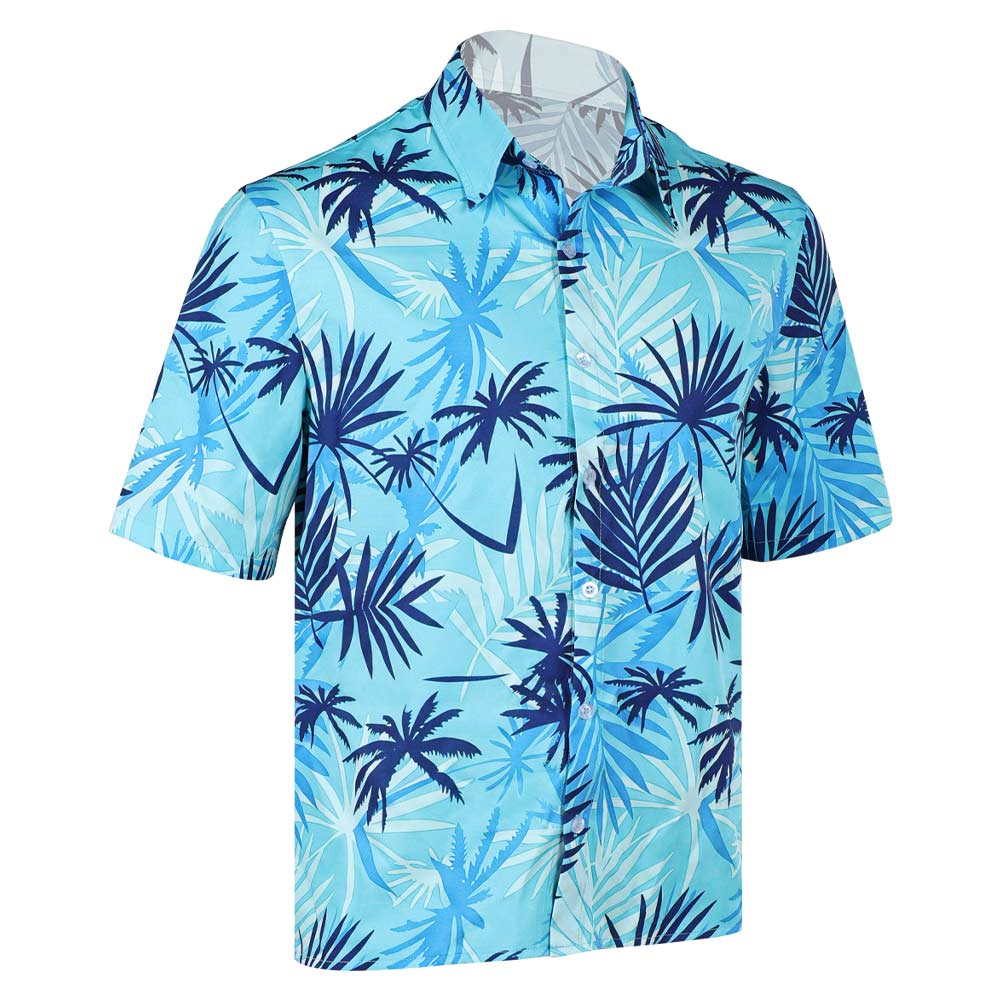 Herren blau Shirt Cosplay-Kostüm für Halloween, Karneval und Partys – Lucia Caminos GTA