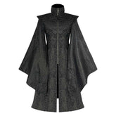 Herren Cosplay Kostüm Halloween Karneval Party Anzug punk Mittelalter Zauberer Mantel retro gothic