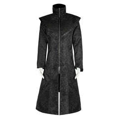 Herren Cosplay Kostüm Halloween Karneval Party Anzug punk Mittelalter Zauberer Mantel retro gothic