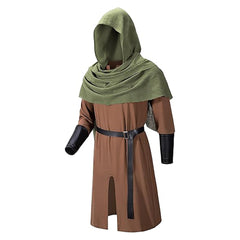 Herren Mittelalterliche Renaissance Piraten Ritter Schal Gewand Cosplay Kostüm Halloween Karneval Party Anzug