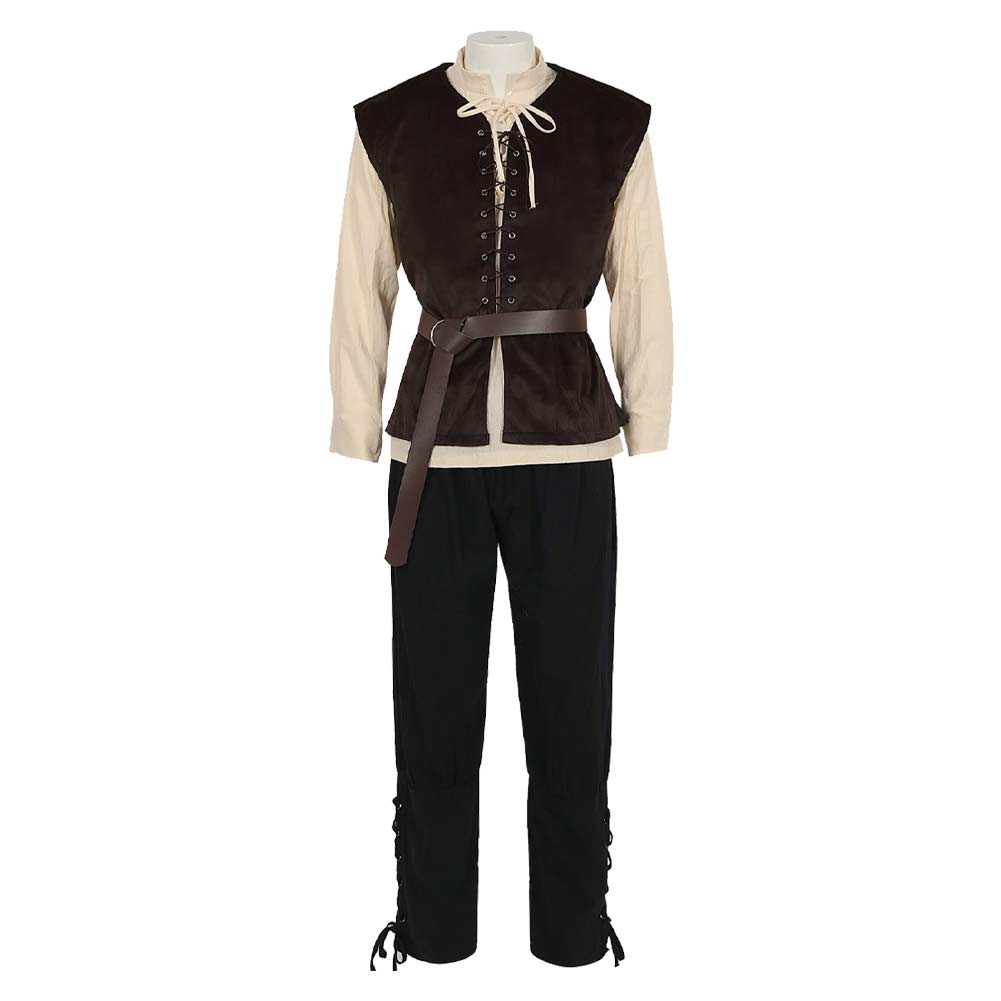 Herren Steampunk Mittelalterliche Jacke Gothic Viktorianisch Cosplay Kostüm Outfits Halloween Karneval Anzug